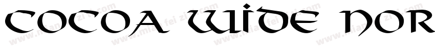 Cocoa Wide Normal字体转换